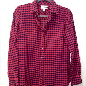 J.Crew Women’s Gingham Boyfriend Shirt